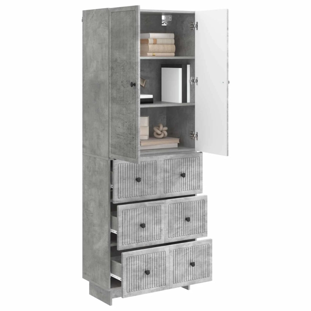 Set di armadi 2 pcs Grigio Cemento 66 x 34,5 x 90 cm 3416379