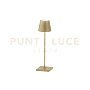 LAMPADA DA TAVOLO RICARICABILE LED DRINK ORO 1,5W 165LM 3000K DIMMERABILE IP54 7X25CM