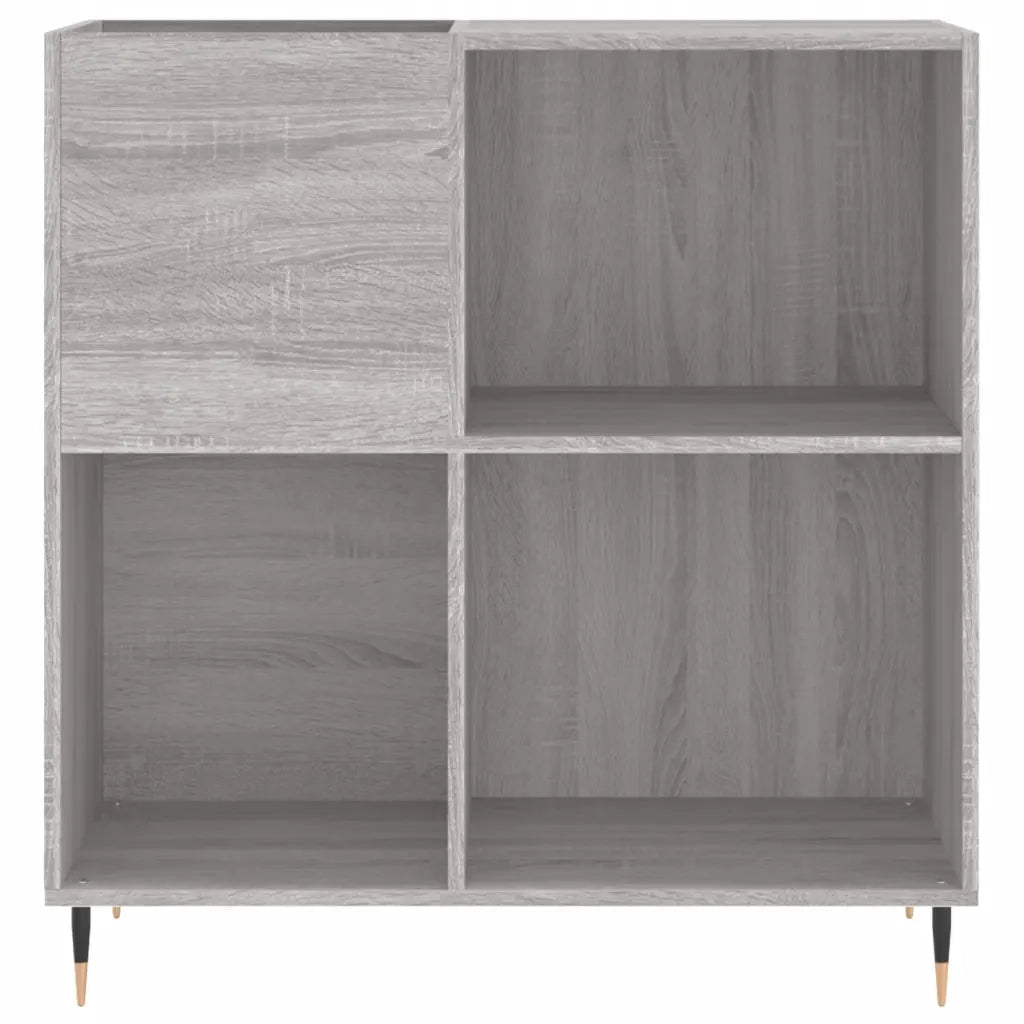 Mobile Porta Dischi Grigio Sonoma 84,5x38x89 Legno Multistrato 831770