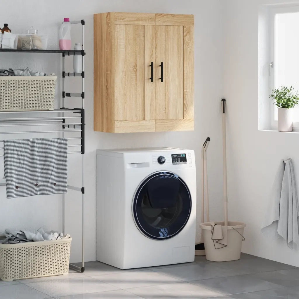 Mobile a Parete Rovere Sonoma 69,5x34x90 cm Legno Multistratocod mxl 80689