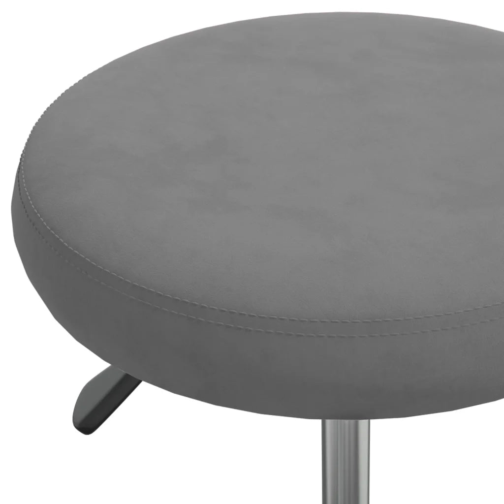 Sedia da Ufficio | Sedia da Gaming Girevole Grigio Scuro in Velluto
