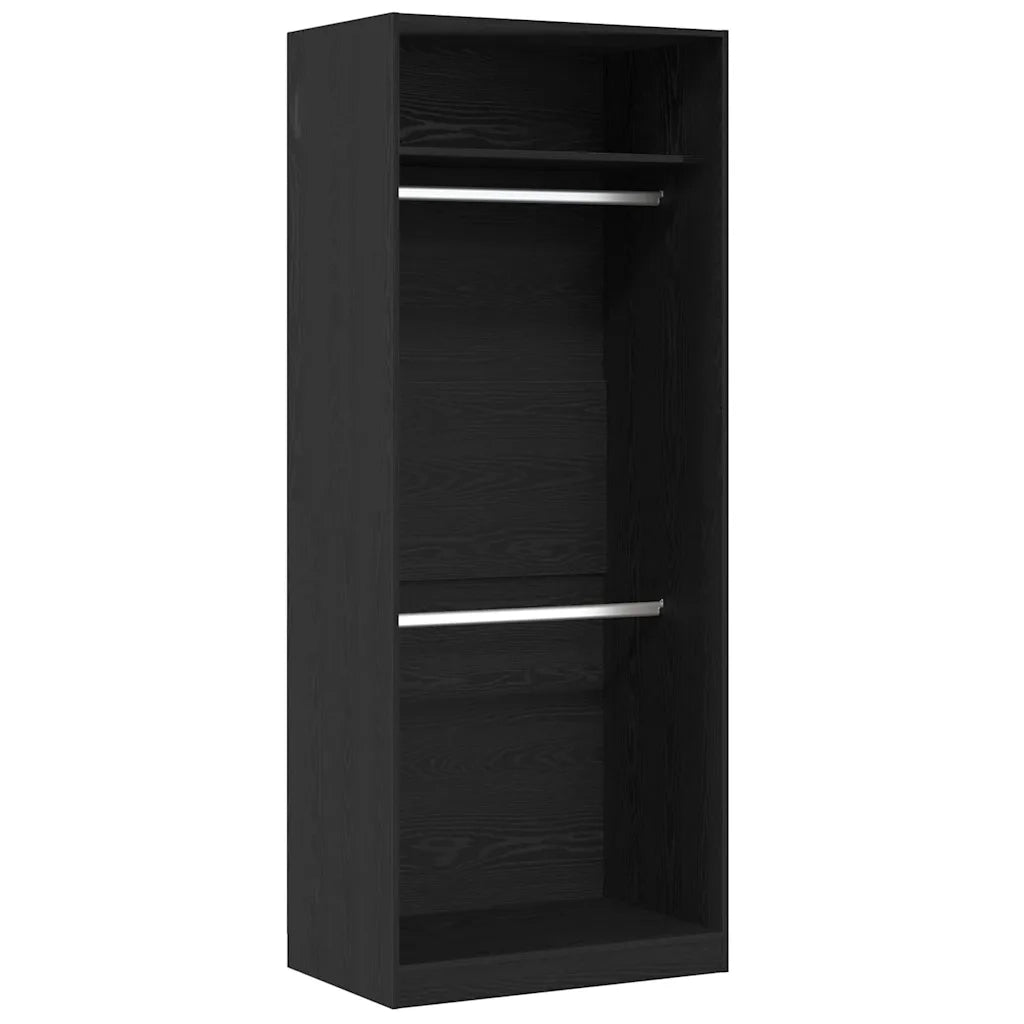 Guardaroba Rovere Nero 80 x 50 x 200 cm Legno multistrato