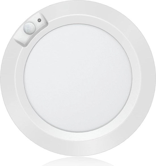 Lampada da soffitto alimentata da batterie con sensore di movimento per armadio e dispensa - Idrontamento LED wireless per sottotetto e armadietto - illuminazione per sottotetto bagno scala 210LM 6000K bianco gelido
