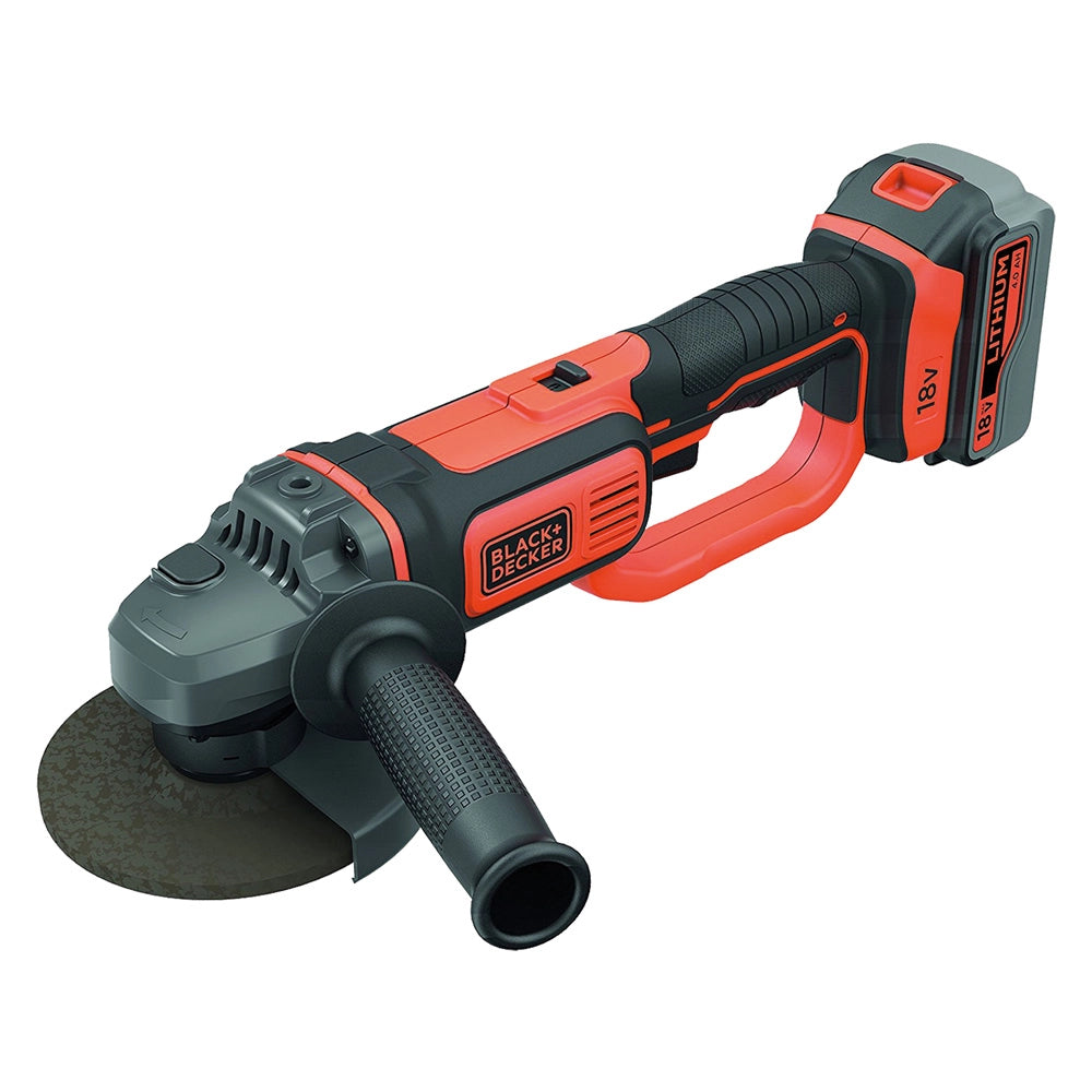 Smerigliatrice Angolare A Batteria Bcg720M1-Qw 18V 4 Ah Litio - 115/125 Mm Black Decker
