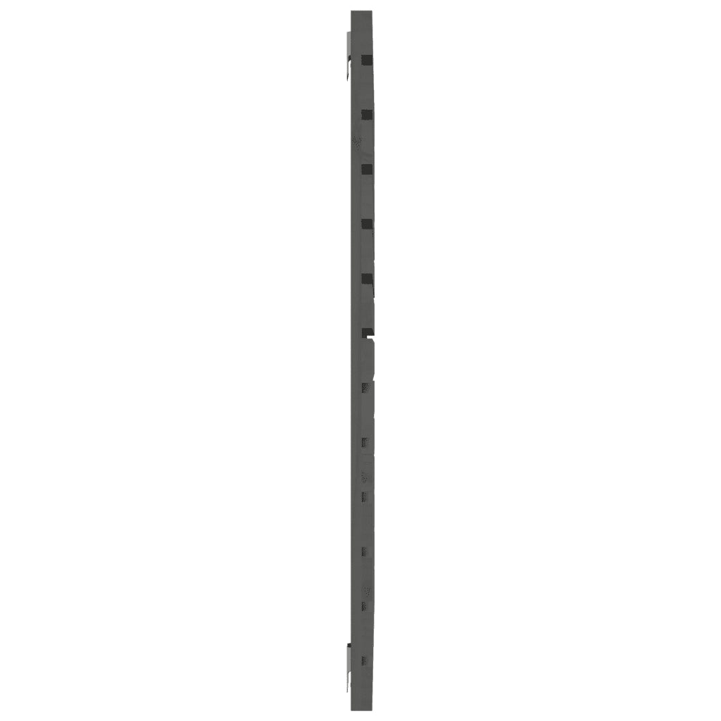 Testiera da Parete Grigia 106x3x91,5 cm Legno Massello di Pino 824665