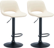 2er Set Barhocker Camden Kunstleder schwarz