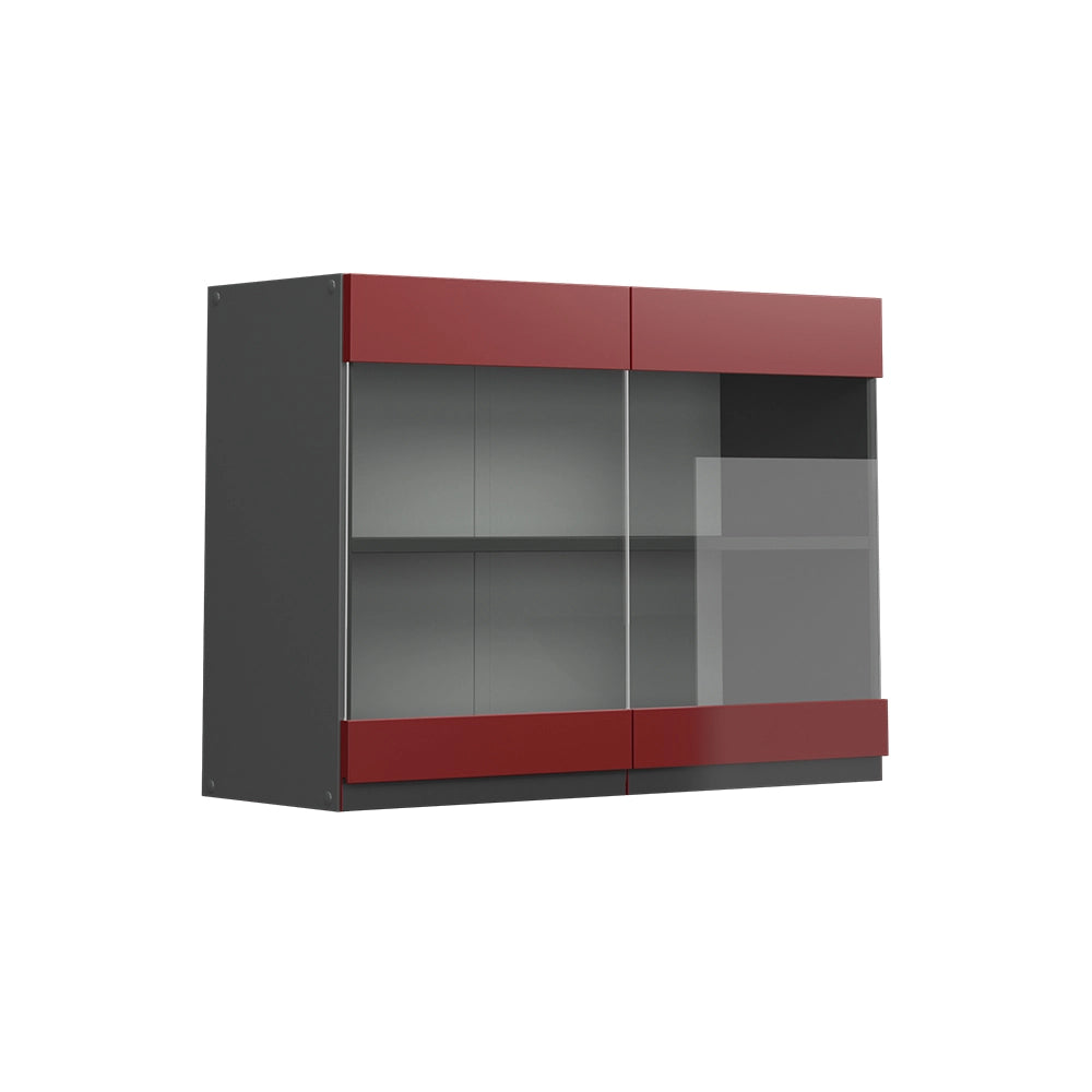 Vicco Frontale cucina Rosso 79.2 x 59 cm frontale del mobile per pensile con vetro