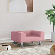 Lettino per Cani Rosa 50x40x26,5 cm in Vellutocod mxl 119174