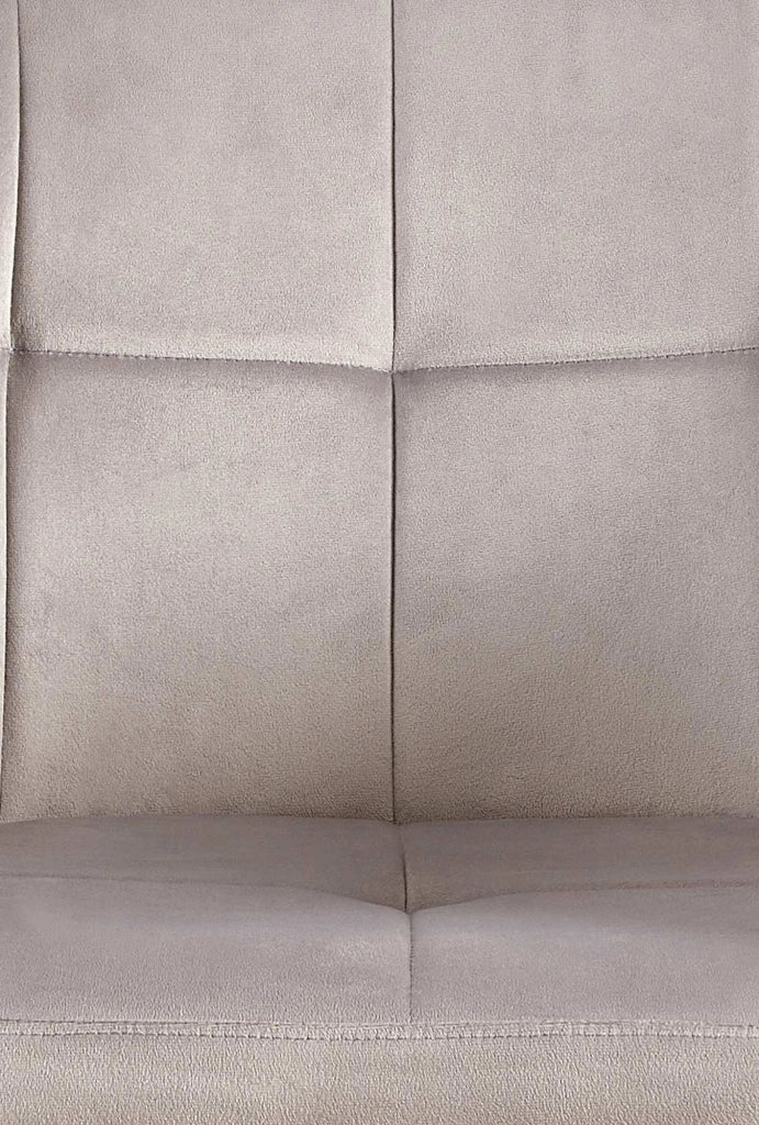 Sedia visitatore Emia Velluto,grigio chiaro
