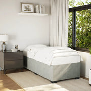 Giroletto senza Materasso-Struttura Letto Grigio Chiaro 100x200 cm Velluto 207937