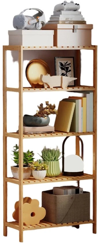 Pannello da bagno in bambù - Pannello da cucina - Mobile per la conservazione - Legno duraturo - 60 cm x 130 cm x 26 cm