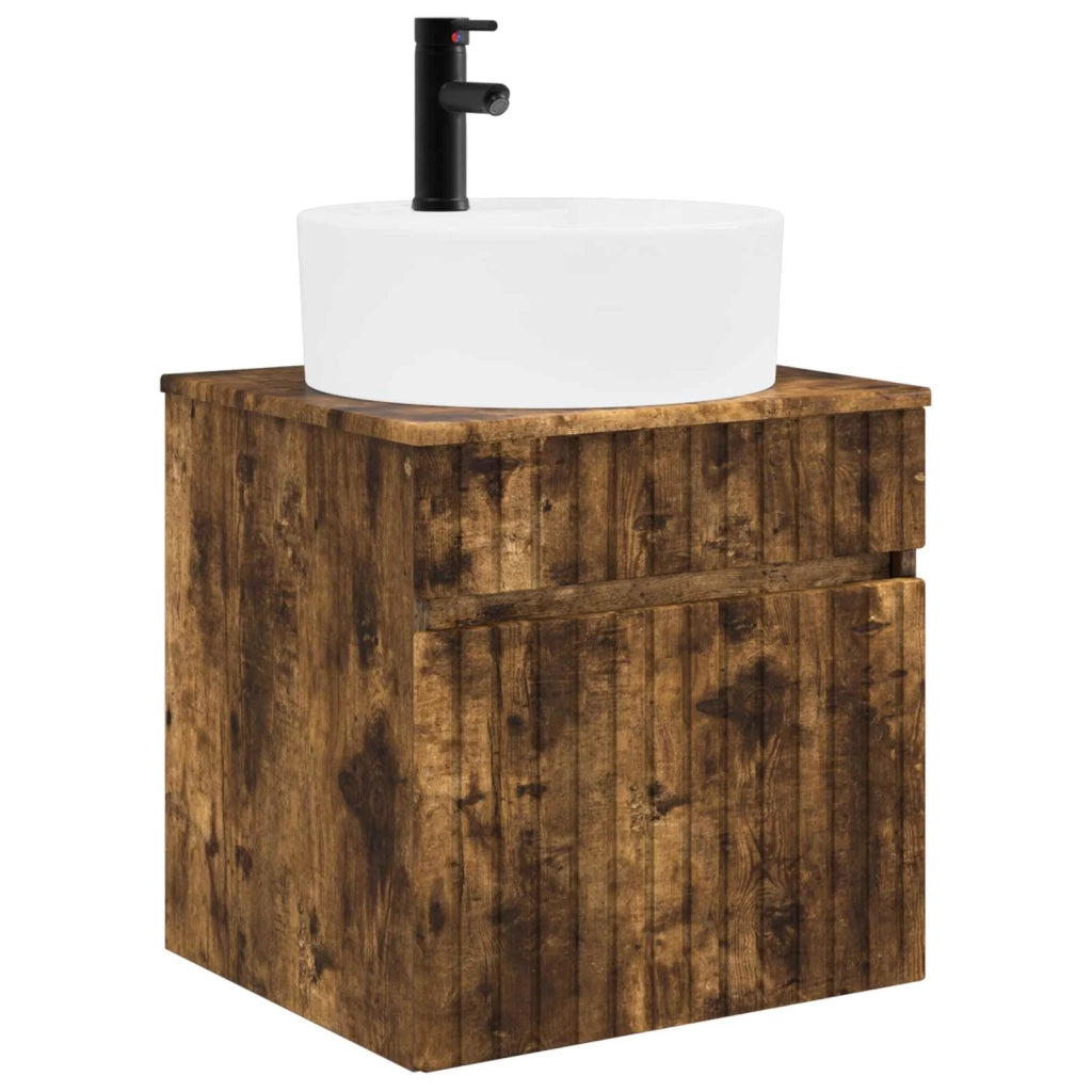 Mobile lavabo da parete Rovere Fumo 49 x 44,5 x 65 cm 890597