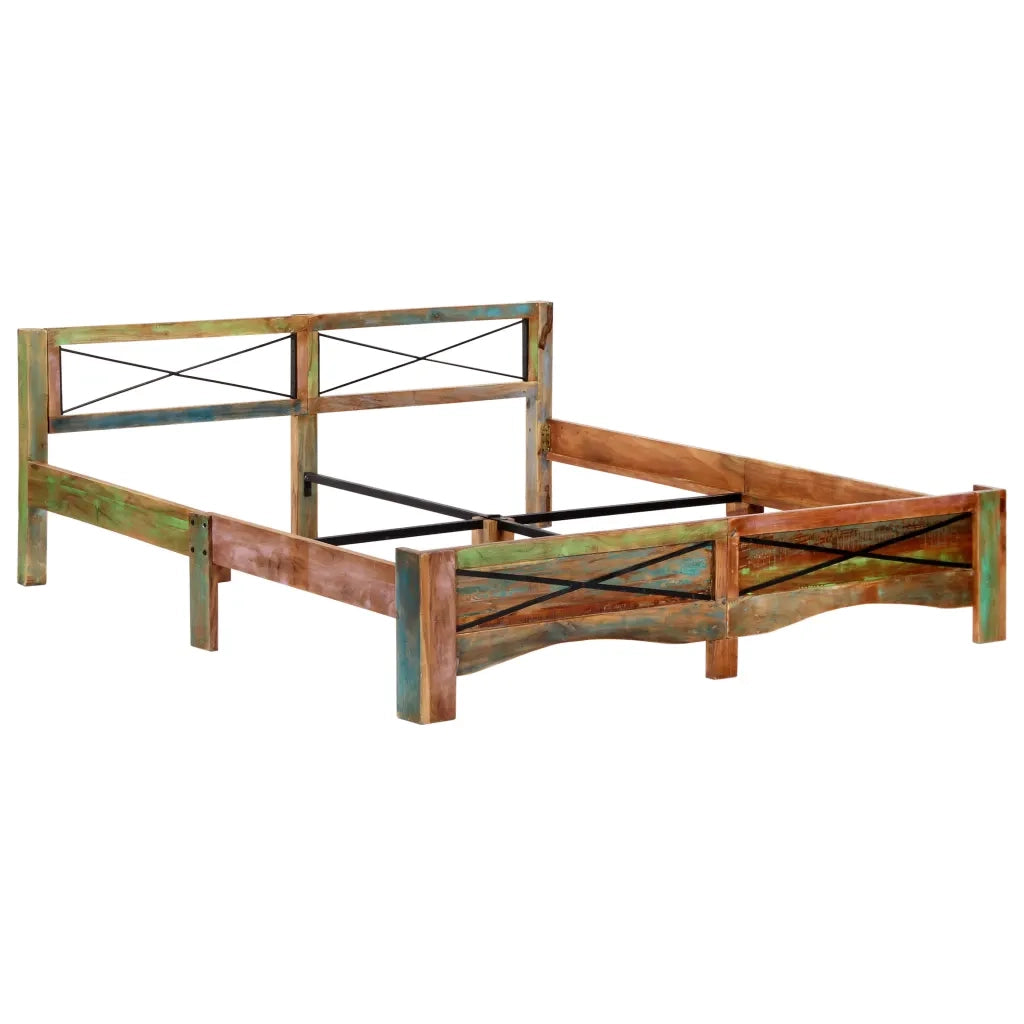 Giroletto senza Materasso in Legno di Recupero 180x200 cm 247668