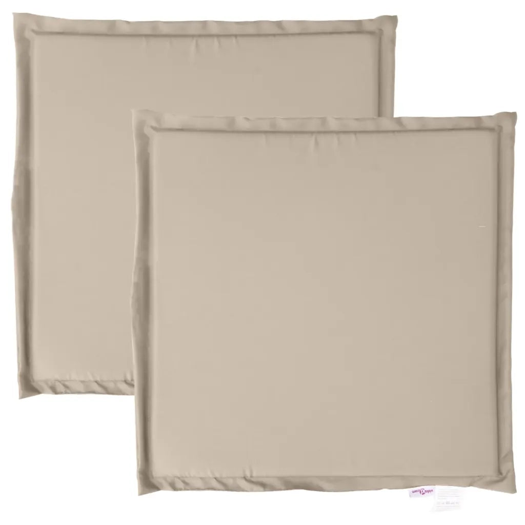 Imbottitura per Seduta Giardino 2pz Tortora 45x45x2 cm Quadrata 847722