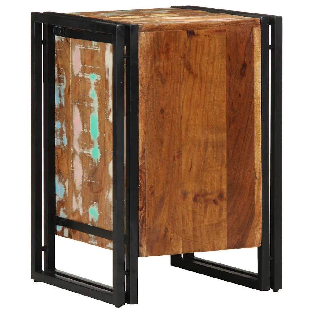 Comodino 40x40x59 cm in Legno Massello di Recupero 4016698