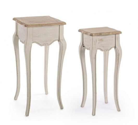 Set 2 Tavolino Clarisse in Legno