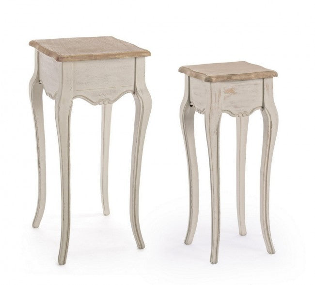 Set 2 Tavolino Clarisse in Legno