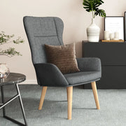 Sedia Relax Grigio Scuro in Tessuto 341395