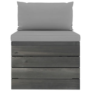 Set Divani da Giardino su Pallet 2 pz con Cuscini Massello Pino 3061660