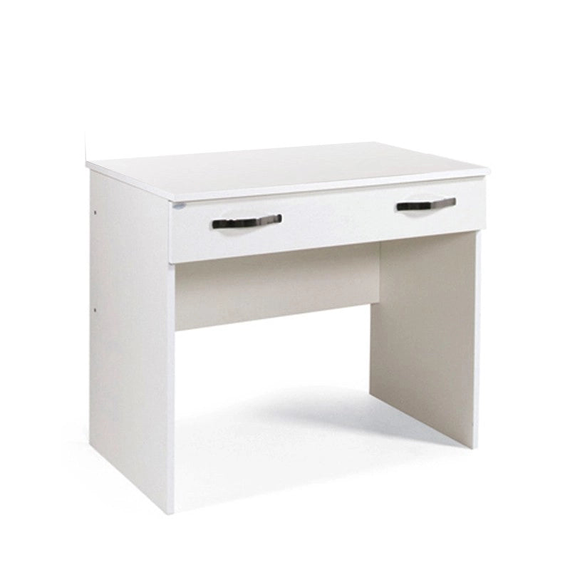 Scrivania per camera Bianco in legno nobilitato 1 cassetto cm 90x56xH.75 (CLAUDIA)