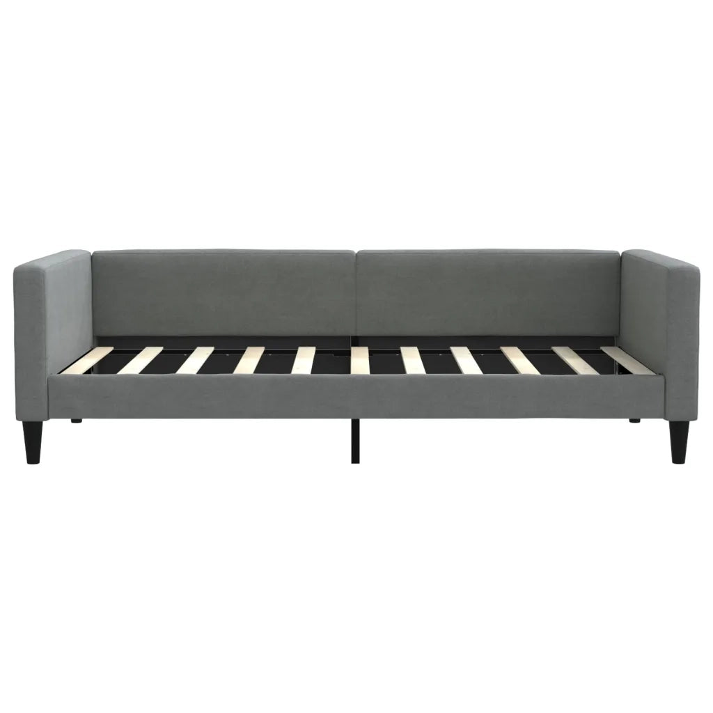 Divano Letto Estraibile Cassetti-Sofa Letto-Daybed Grigio Scuro 90x190cm Tessuto 944972
