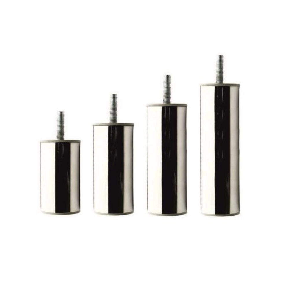Piede in metallo cromato diametro 4,2 cm altezza 15 cm