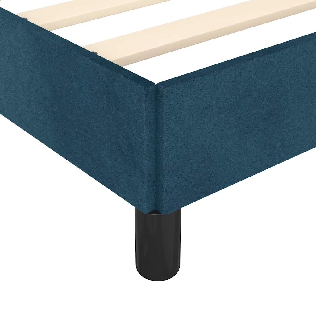 Giroletto senza Materasso Blu Scuro 90x190 cm in Velluto 3125609