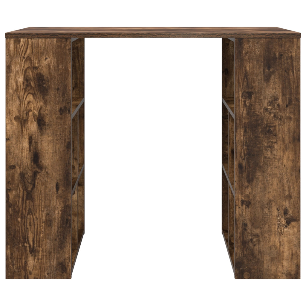 Scrivania ad Angolo Rovere Affumicato Legno Ingegnerizzato Media