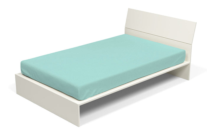 Lenzuolo Sotto con Angoli ed Elastico Tinta Unita Verde Acqua Matrimoniale Maxy