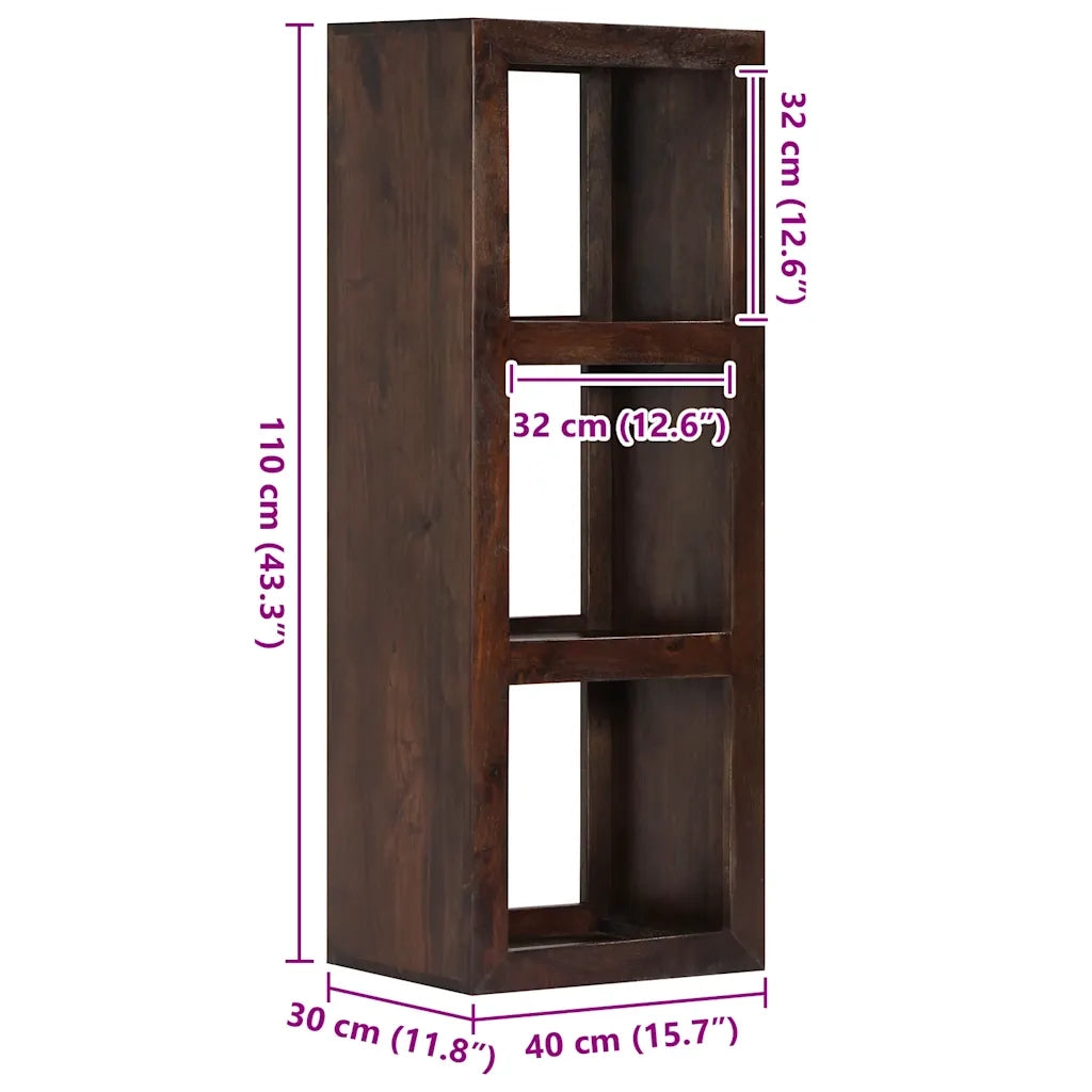Mobiletto Consolle in Legno Massello di Acacia 40x30x110 cm 246159