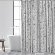Gordino per doccia e bagno, antimuffa, con magneti pesanti alla base, tenda per doccia e bagno impermeabile, 12 ganci in acciaio inox per doccia e bagno, 183 x 183 cm, 3D rosso