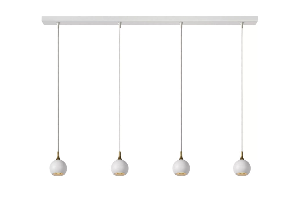 Lampada a sospensione barra FAVORI bianca 4xGU10 Lucide