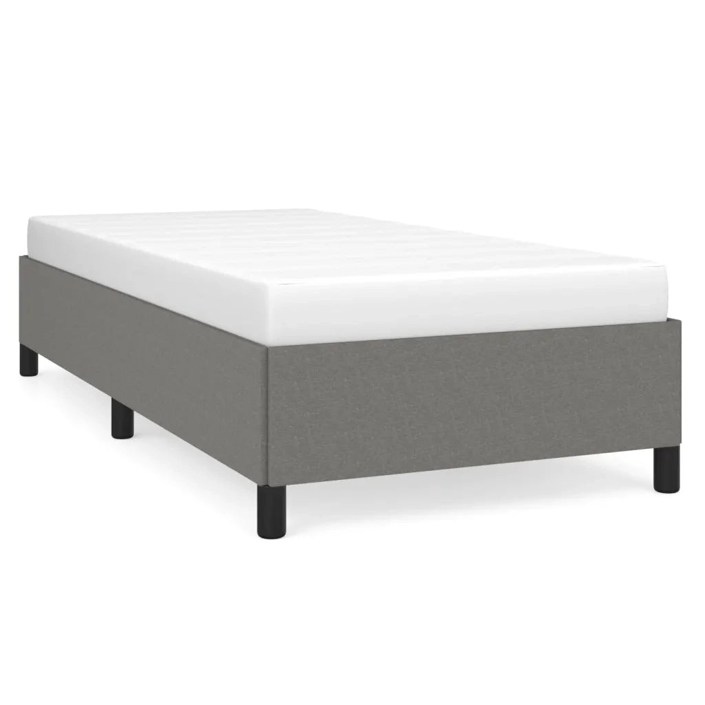 Giroletto senza Materasso Grigio Scuro 90x190 cm Tessuto 347027