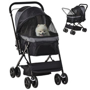 Carrello per cani pieghevole 4 ruote ¨C Minimal ¨C 76,5x52x95 cm