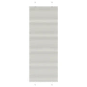 Tenda Plissettata Grigio Chiaro 75x200 cm Larghezza Tessuto