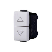 Pulsante Saliscendi Commutatore 2P 10A Tapparelle Colore Bianco Compatibile Con Bticino Matix