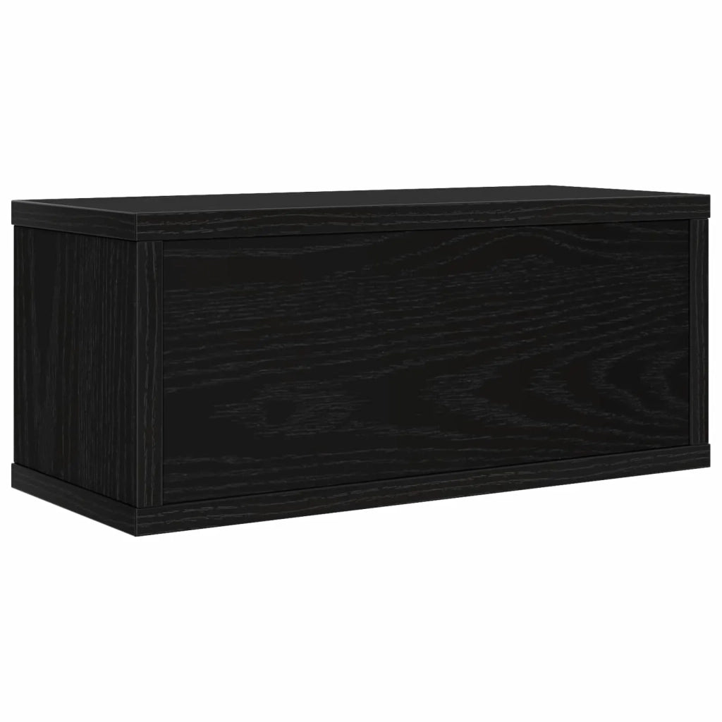 Rack per Stoccaggio CD Rovere Nero 40 x 17 x 17 cm 8012709