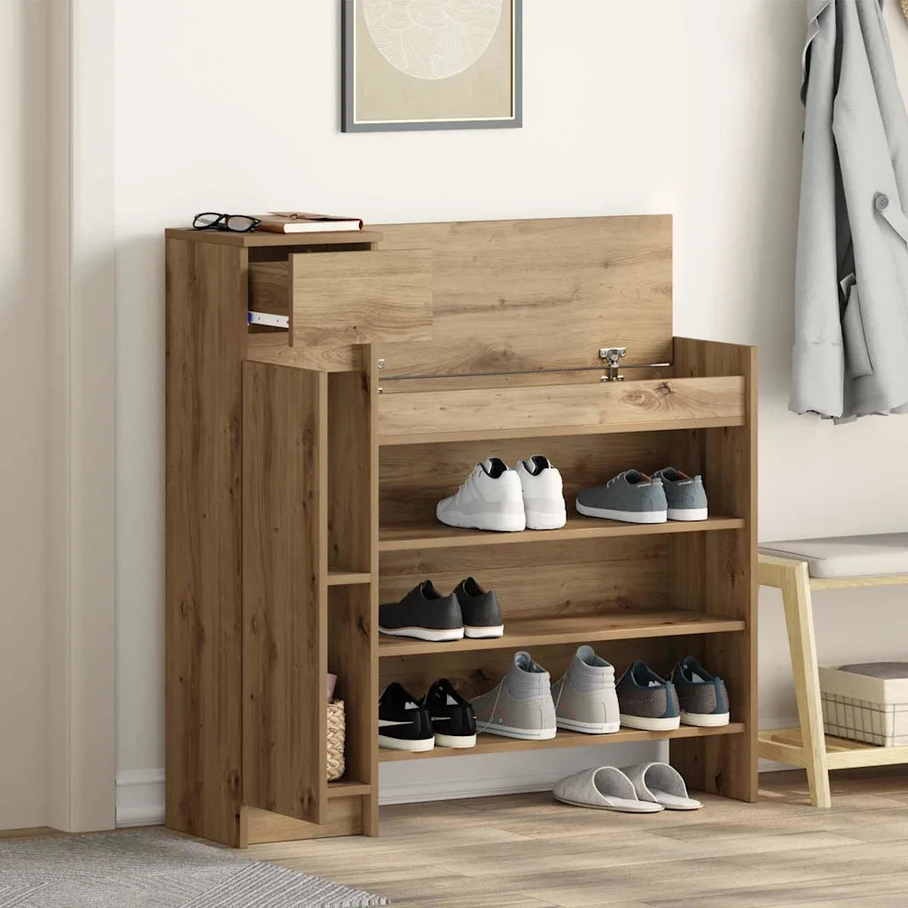Mobile per scarpe Rovere artigianale 100,5 x 28 x 100 cm 871387