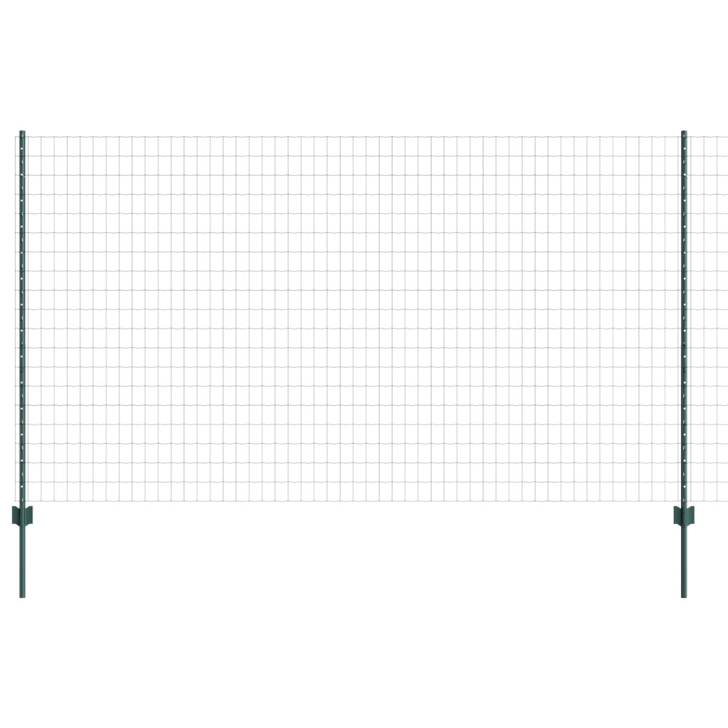 Recinto Euro con 5 Pali a U Verde 1.4x10 m Acciaio