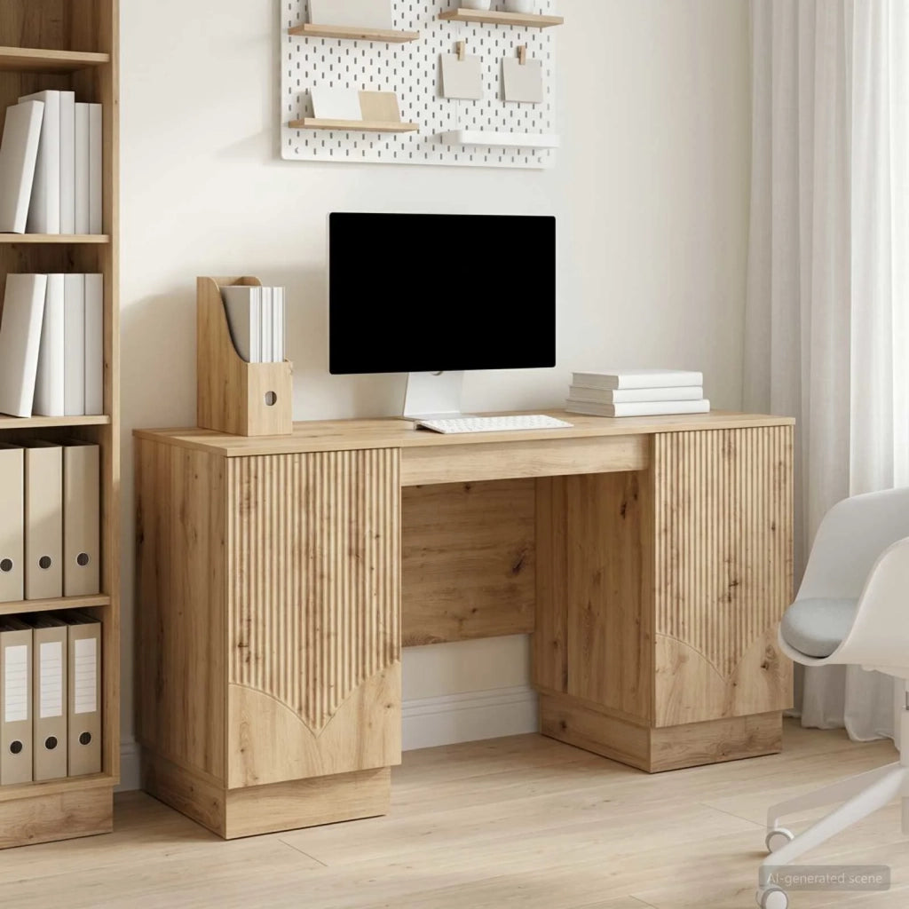 Scrivania con lo scaffale Rovere Artigianale 142,5 x 50 x 75 cm 3414629