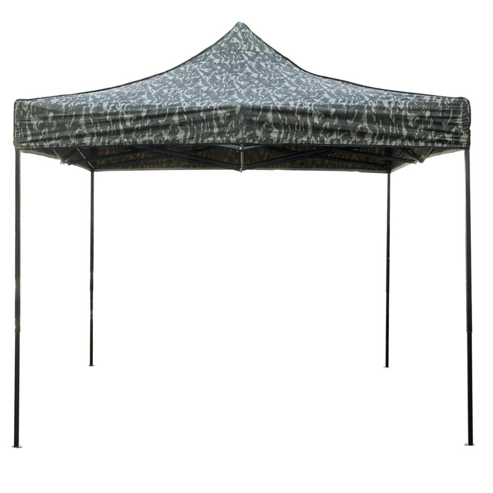 Gazebo richiudibile pieghevole MARKET 3 X 3 Mimetico ricoperto in PVC impermeabile