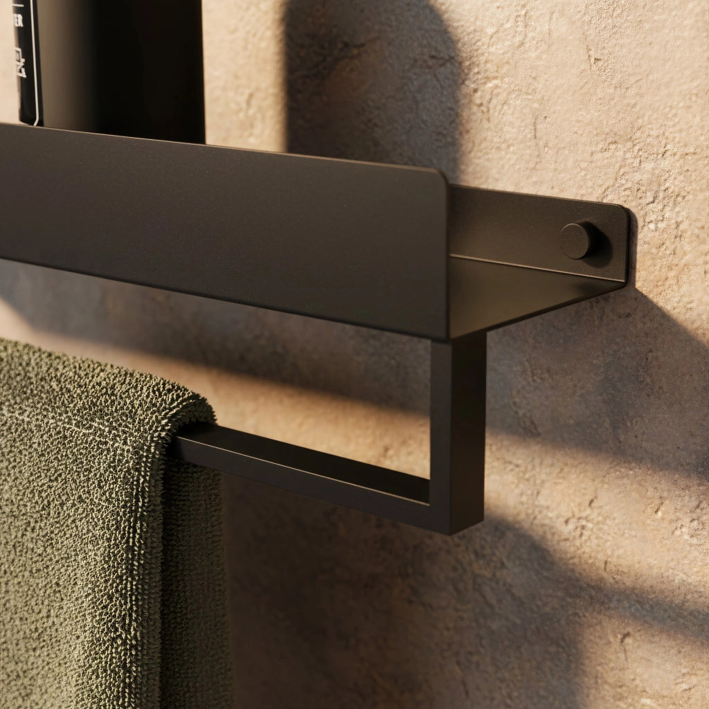 Mensola Da Bagno Sf01 45cm Black Matt