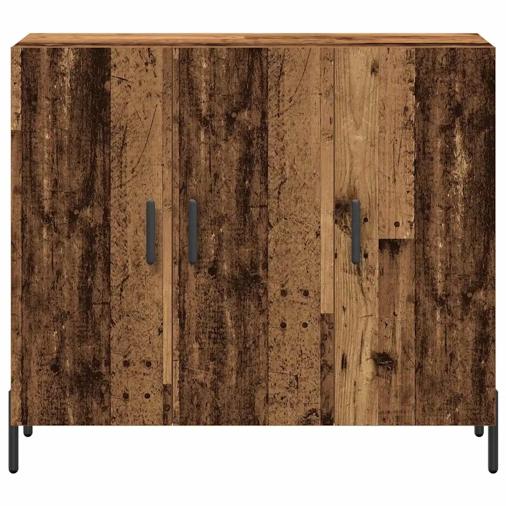 Credenza | Madia | Buffet da pranzo | Armadio da pranzo Legno vecchio 90 x 34 x 80 cm Legno multistrato