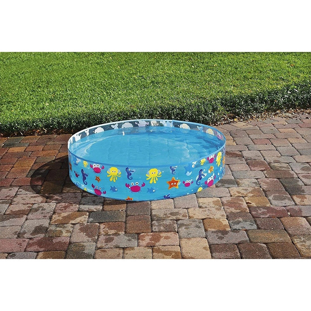 Trade Shop - Piscina Rigida Autoportante 122x25cm Fuori Terra Fantasia Mare Per Bambini 55028 -