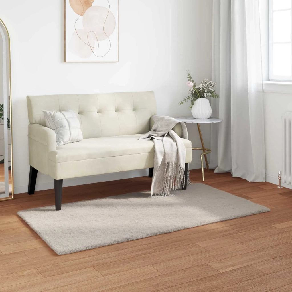 Tappeto antiscivolo in sintetica di coniglio OLITE Beige 42021632