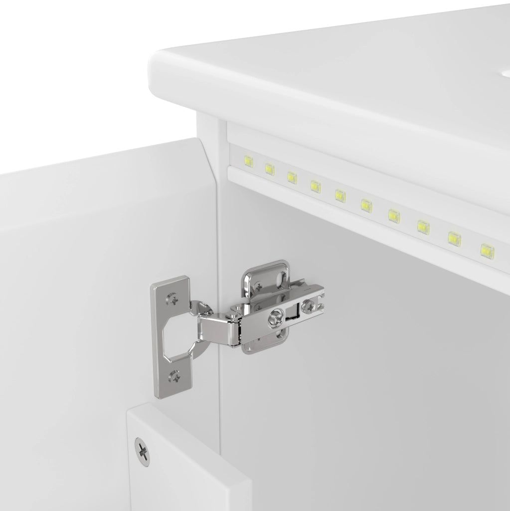 Mobile bagno sospeso 76x46x50 cm con lavabo e luce LED