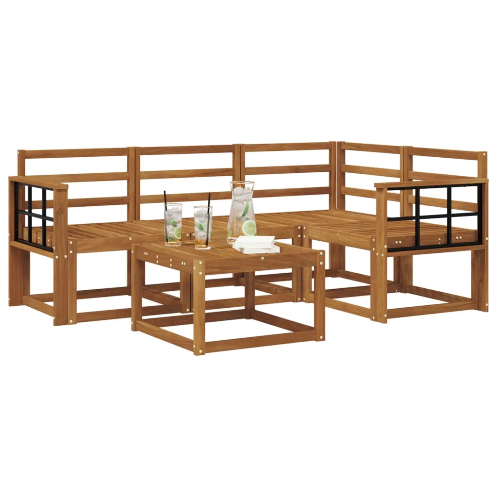 Set di divani da esterno 5 pcs Naturale