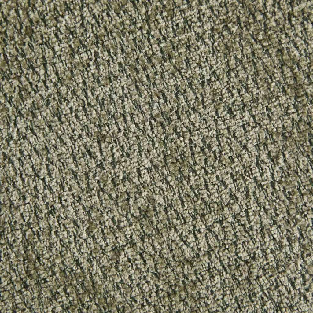 Sedia da Pranzo in Tessuto Chenille ¨C MINIMAL ¨C Verde, Schienale Curvo, Gambe in Metallo