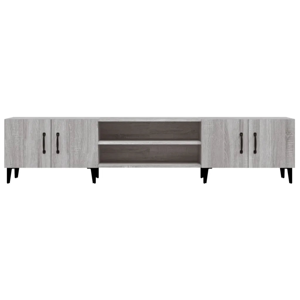 Mobile TV-Credenza TV-Console TV Grigio Sonoma 180x31,5x40 cm in Legno Multistrato 135521