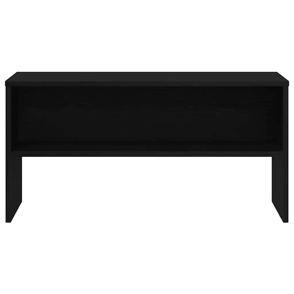 Mobile Porta TV Rovere Nero 80x40x40 cm in Legno Multistrato 862393